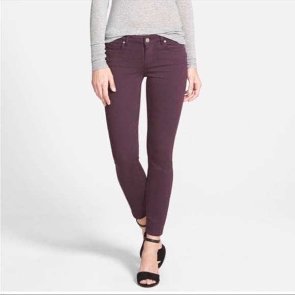 Sz29 PAIGE Verdugo Ankle Denim in Vintage Spiced Wine VGUC - Picture 1 of 14